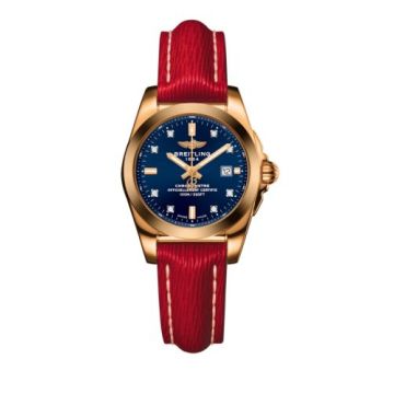 Breitling Galactic 29 Rose Gold / Horizon Blue Diamond / Sahara