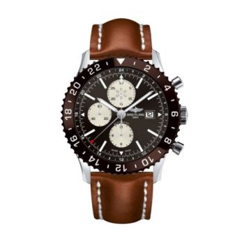 Breitling Chronoliner Stainless Steel / Bronze / Calf