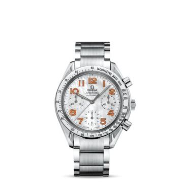 Omega Speedmaster Reduced Ladies Stainless Steel / MOP-Orange / Bracelet