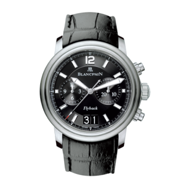 Blancpain Léman Chronographe Flyback Grande Date Stainless Steel / Black / Alligator