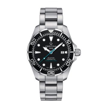 Certina DS Action Diver Powermatic 80 Stainless Steel / Black / Bracelet / Sea Turtle Conservancy