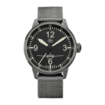 Laco Pilot Watch Special Models DC-3 / Stainless steel / Black