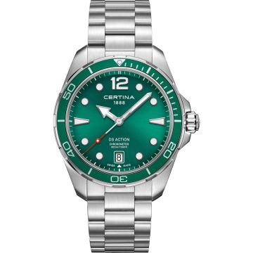 Certina DS Action 43 Quartz Stainless Steel / Green