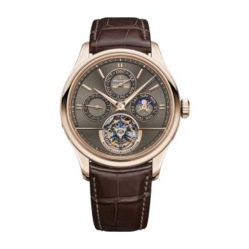 Jaeger-LeCoultre Master Grande Tradition Tourbillon Cylindrique Quantième Perpétuel Pink Gold / Brown