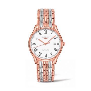 Longines Lyre 38.5 Automatic PVD Red / White - Roman / Bracelet