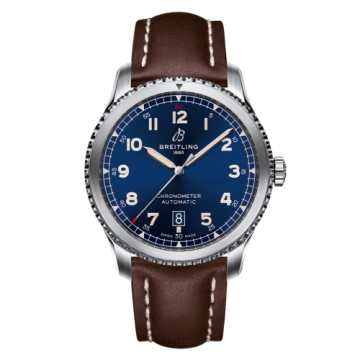 Breitling Aviator 8 Automatic 41 Stainless Steel / Blue / Calf / Folding