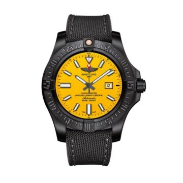 Breitling Avenger Blackbird 48 Black Titanium / Cobra Yellow / Military / Boutique Editions