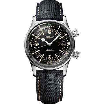 Longines Legend Diver 36 Stainless Steel / Black / Strap