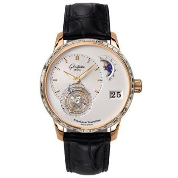 Glashütte Original PanoLunar Tourbillon Red Gold / Baguette / Silver / Alligator / Folding