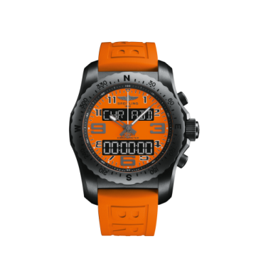 Breitling Cockpit B50 Night Mission / Orange / Rubber / Folding / Orbiter