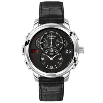 Glashütte Original PanoMatic Counter XL Stainless Steel / Black / Pin