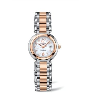 Longines PrimaLuna Automatic 26.5 Two Tone Pink Funky MOP