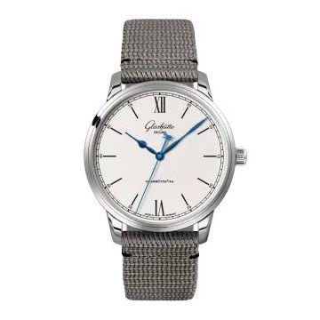 Glashütte Original Senator Excellence Stainless Steel / Silver / Synthetic - Folding