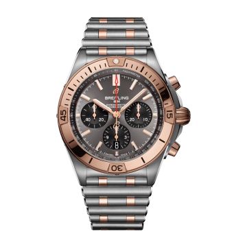 Breitling Chronomat B01 42 Stainless Steel / Red Gold / Anthracite  / Rouleaux