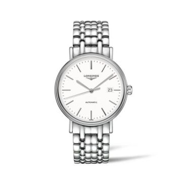 Longines Presence 40 Automatic Stainless Steel / White / Bracelet