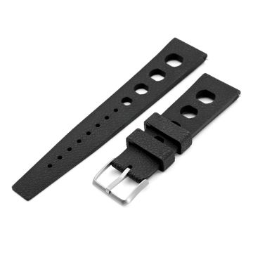 or 22mm FKM36 Black Large Holes Rally FKM Quick Release Rubber watch band - 22mm