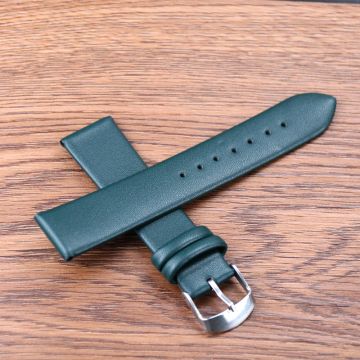 Bracelet de montre fin en cuir coloré