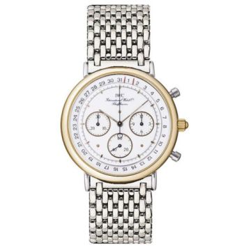 IWC Schaffhausen Portofino Chronograph MecaQuartz Stainless Steel / Yellow Gold / White / Bracelet