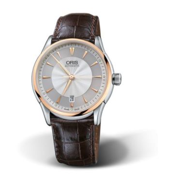 Oris Artelier Date 40 Stainless Steel - Rose Gold / Silver