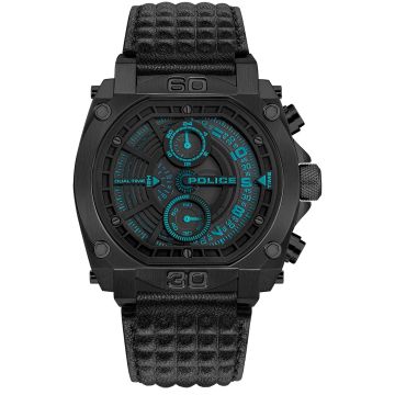 Police Norwood Dual Time Black