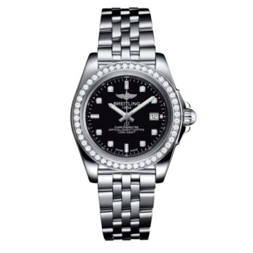 Breitling Galactic 32 Sleek Edition Stainless Steel / Diamond / Trophy Black Diamond / Bracelet