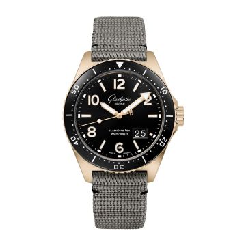 Glashütte Original SeaQ Panorama Date Red Gold / Black / Synthetic - Folding