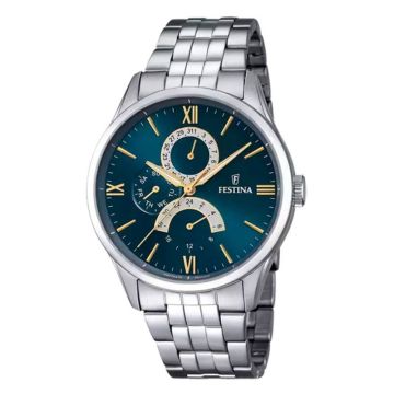 Festina Retro Homme Bleu Canard