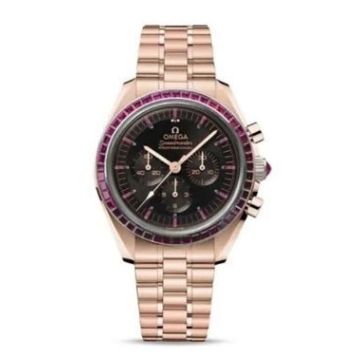 Omega Speedmaster Professional Moonwatch 3861 Sedna Gold - Ruby / Black - Ruby / Bracelet