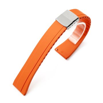 Quick Release FKM27 Orange FKM Rubber watch strap - 22mm