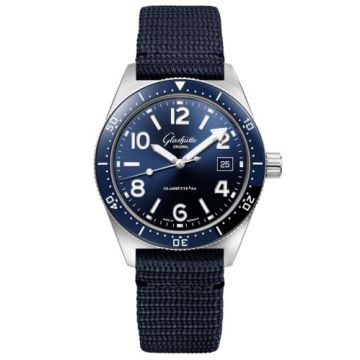 Glashütte Original SeaQ Date Stainless Steel / Blue / Synthetic - Folding