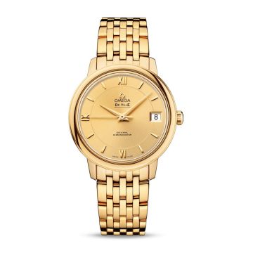 Omega De Ville Prestige Co-Axial 32.7 Yellow Gold / Gold / Bracelet
