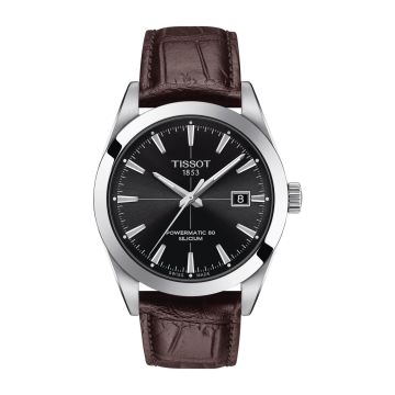 Tissot Gentleman Powermatic Stainless Steel / Black / Strap