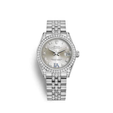 Rolex Datejust 31 White Gold Diamond / Jubilee Diamond / Silver Roman