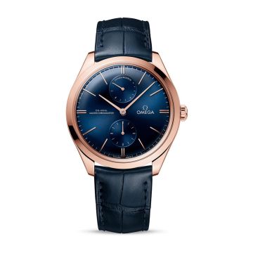 Omega De Ville Trésor Master Chronometer Power Reserve Sedna Gold / Blue