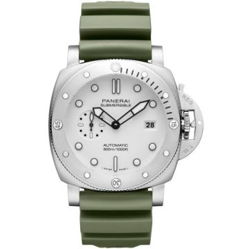 Panerai Submersible QuarantaQuattro Stainless Steel / White