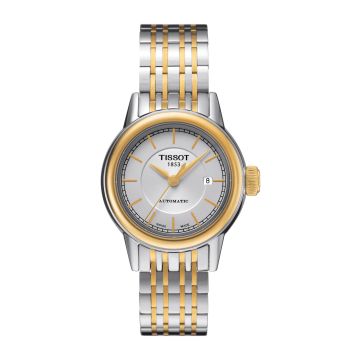 Tissot Carson Automatic 29.5 Stainless Steel / Yellow Gold PVD / Silver / Bracelet