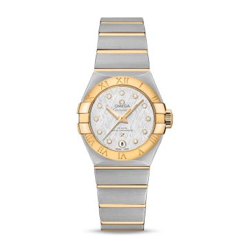 Omega Constellation Co-Axial Master Chronometer 27 Stainless Steel / Yellow Gold / Silver Silk-Diamond