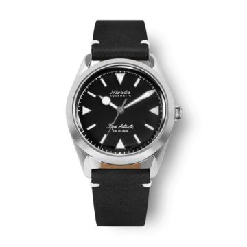 Nivada Grenchen Super Antarctic Black - White Luminova / Stainless Steel / Black - White