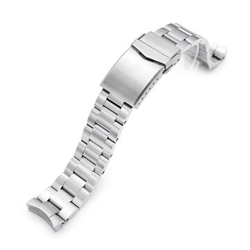 Super-O Boyer 20mm Stainless Steel Bracelet for Seiko 5 Sports 40mm SRPE51 SRPE58 - 18mm