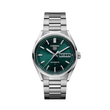 TAG Heuer Carrera Day Date Stainless Steel / Green / Bracelet