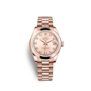 Rolex Datejust 31 Everose Domed / President / Pink Diamond