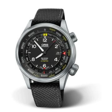 Oris Big Crown ProPilot Altimeter Feet / Black Textile