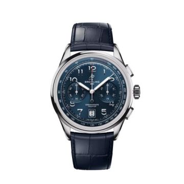 Breitling Premier B01 Chronograph 42 Stainless Steel / Blue / Alligator
