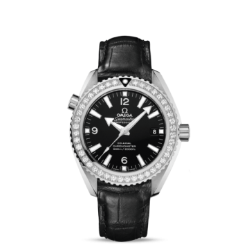 Omega Seamaster Planet Ocean 600M Co-Axial 42 Stainless Steel / Diamond / Black / Alligator