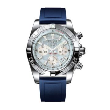Breitling Chronomat 44 Stainless Steel / Gray Pearl Diamond / Rubber