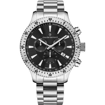 Claude Bernard Classic Chronograph Silver / Black