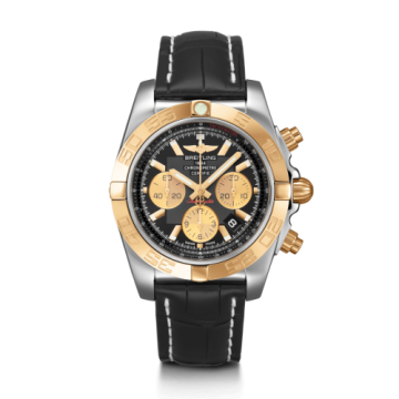 Breitling Chronomat 44 Stainless Steel / Rose Gold / Onyx Black / Croco / Pin