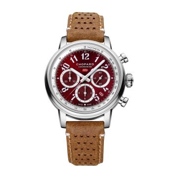 Chopard Mille Miglia Classic Chronograph 40.5 Lucent Steel / Rosso Amarena