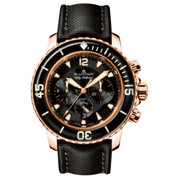 Blancpain Fifty Fathoms Chronographe Flyback Red Gold / Black / Black Canvas