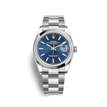 Rolex Datejust 36 Stainless Steel / Domed / Blue / Oyster
